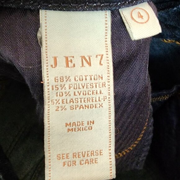 7 For All Mankind "JEN7" Dark Wash Ankle Skinny Jeans Size 4 - Picture 10 of 16